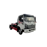 Camion benne à bras articulé HOWO 5 m³ avec bac de collecte pour la gestion des déchets dans la construction municipale