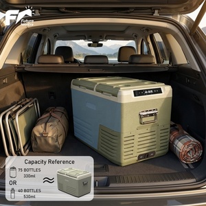 Refrigerador de Coche con Logotipo Personalizado, 12V 220V, Compresor de Refrigeración, Negro, Portátil, Nevera de Camping, 45L 55L 75L GL, Nevera Portátil para Coche Profesional - Product Image 4