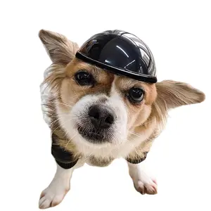 Casco de Plástico Sólido Negro <span class=keywords><strong>para</strong></span> <span class=keywords><strong>Perros</strong></span>, <span class=keywords><strong>para</strong></span> la Seguridad de las Mascotas al Montar en Bicicleta o Motocicleta, <span class=keywords><strong>para</strong></span> Todas las Estaciones - Product Image 2