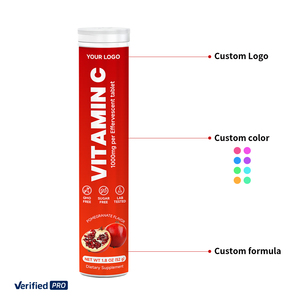 Complément Alimentaire Vitaminique Vitamina Comprimé Effervescent Vitamine C Zinc 1000mg Comprimé Effervescent Orange Rouge - Product Image 4