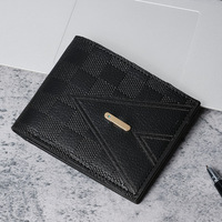 Dompet pendek untuk pria, dompet pendek murah pemegang kartu kredit kualitas tinggi, dompet uang PU, tas saku