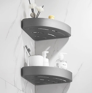 Organizador de Ducha Metálico de 2 Niveles para Colgar en la Pared sin Taladrar, Estante de Almacenamiento para <span class=keywords><strong>Baño</strong></span> - Product Image 6