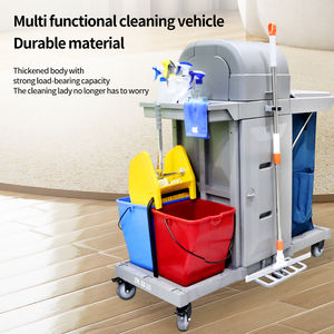 Kj03 חדר מלון רב תכליתיים עגלת ניקוי עגלת ניקוי עם תכונות שונות - Product Image 2