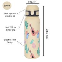 Hot-Seller d'usine 20ozBPA sans condensation anti-fuite couvercle pop-up flacons à vide et thermos fabricant de bouteilles d'eau droites