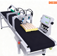 Máquina Codificadora de Fechas de Caducidad de Huevos al por Mayor DOCOD T600-6 Impresora Industrial de Inyección de Tinta Térmica de Alta Velocidad de 76.2mm para Códigos QR y Códigos de Barras