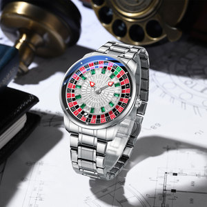 Orologio da Polso Maschile CHENXI Serie Roulette Design, Movimento al Quarzo, 2 Opzioni di Cinturino, Impermeabile, Elegante e Classico, Idea Regalo - Product Image 4