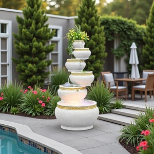 Sáng Tạo Nội Thất Ngoài Trời Thác Nước Đài Phun Nước Cho Hồ Bơi Sân Sau Cảnh Quan Phong Thủy Phong Cách Nhân Tạo Nước Cascading Trang Trí - Product Image 1