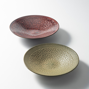 Nhật Bản Phong Cách Màu Xanh Lá Cây men salad món tráng miệng bát vaisselle De <span class=keywords><strong>Luxe</strong></span> nhà hàng Bát sứ tấm nhà hàng đồ ăn - Product Image 3