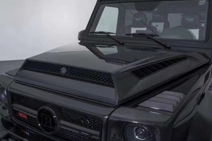 New BB G900 Style Dry Carbon Fiber Perforated Hood Engine <b>Bonnet</b> for Mercedes Benz G-Class W463 G500 G63 Upgrade Condition New - Product Image 4