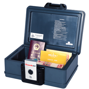 Coffre-fort domestique avec serrure à clé, petit coffre-fort pour la protection contre le feu (2011) - Product Image 1