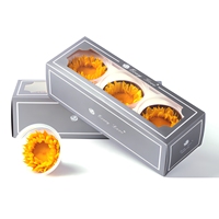 Tête de fleur de tournesol préservée naturelle et véritable de 7-8 cm pour mariage, fête des Mères, personnalisable, vente en gros