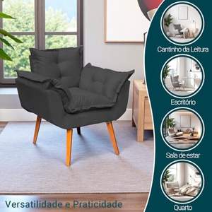 <span class=keywords><strong>Fauteuil</strong></span> décoratif moderne en fer Alice <span class=keywords><strong>Fauteuil</strong></span> de salon renforcé <span class=keywords><strong>Pied</strong></span> brun Click & Decor - Product Image 5