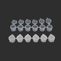 Vente en gros 5ml * 6 Conteneur de peinture acrylique Pots de peinture vides Tasses à rayures