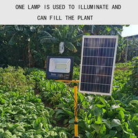 Projecteurs de croissance solaire à spectre complet avec panneau solaire 100W, éclairage hydroponique d'extérieur et d'intérieur IP67 étanche UV led pour culture de plantes