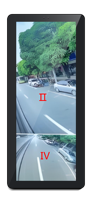 Sistem Kamera IP68 Dual Vision Kelas II IV dengan Layar Elektronik Spion Belakang 12,3 Inci untuk Bus Transit dan Truk Armada