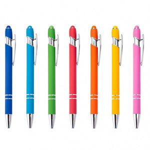 Lápiz Metálico con Pantalla Táctil Capacitiva y Tinta Azul/Negra, Logotipo Personalizado para iPad, Tabletas Android y Apple, Uso Universal - Product Image 1