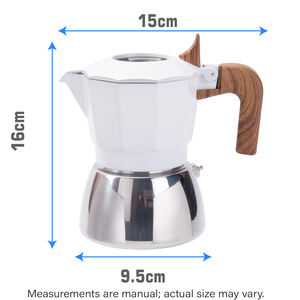 Cafetera <span class=keywords><strong>Moka</strong></span> de Aluminio de 2 Válvulas, Extracción de Alta Presión, <span class=keywords><strong>Crema</strong></span> Abundante, Tapa Hueca Transparente Anti-Salpicaduras, Cafetera Espresso para Estufa - Product Image 2