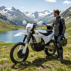 Motocross JHL LX24 NC300 EFI 300cc avec démarrage électrique et au kick, 6 vitesses - Product Image 4