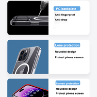 Coque Magnétique Classique Simple Anti-jaunissement Antichoc de Haute Qualité Personnalisée Transparente pour iPhone 17 Pro Max Air