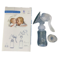 Tire-lait manuel avec adaptateur pour biberon, collecteur de lait en silicone sans BPA, conception 3-en-1 pour pompage, stockage et alimentation