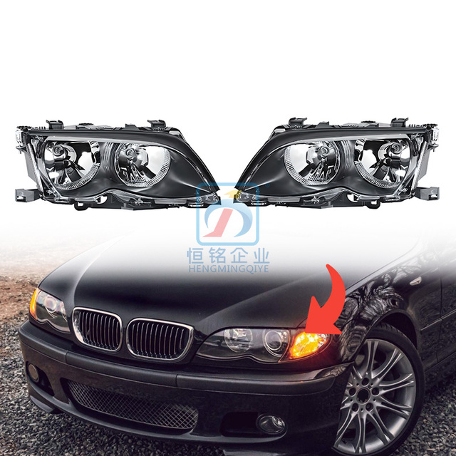 For BMW E46 Headlights Halogen 3 Series High Quality OEM New Condition 63126904275 63126904276 63127165769 63127165770