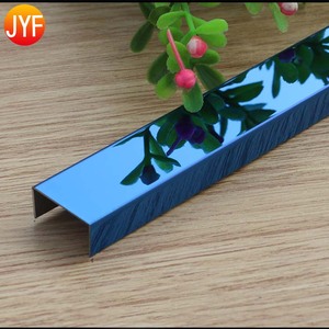 Zzz5402 Vàng Màu 8K Gương 201 Thép Không Gỉ Góc Gạch Trim Đối với Trang Trí Nội Thất Tường Nửa Vòng Gạch Trim - Product Image 3