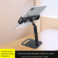 Nouveau universel 3 axes 360 °   Support rotatif pour tablette et téléphone avec poignées en silicone épaissies, base anti-basculement robuste pour les appareils de 17,3 pouces