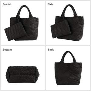 <span class=keywords><strong>Sac</strong></span> fourre-tout en néoprène tissé sur mesure <span class=keywords><strong>de</strong></span> grande taille pour femmes, <span class=keywords><strong>sac</strong></span> à main <span class=keywords><strong>de</strong></span> <span class=keywords><strong>luxe</strong></span> pour la <span class=keywords><strong>plage</strong></span> d'été, <span class=keywords><strong>sac</strong></span> à main décontracté léger, sacs à bandoulière - Product Image 5