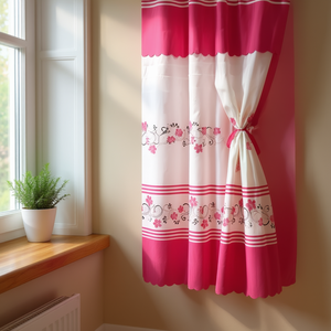 Cortinas Estampadas Españolas de 195x230 cm con Diseño Floral, Panel de Poliéster, Textil para el Hogar, Diseño Doble - Product Image 2