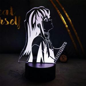 Lampe de nuit Anime pour enfants, <span class=keywords><strong>d</strong></span>écoration de <span class=keywords><strong>chambre</strong></span> <span class=keywords><strong>Otaku</strong></span>, télécommande, effet 3D, lueur vive pour la <span class=keywords><strong>d</strong></span>écoration de <span class=keywords><strong>chambre</strong></span> à coucher, à intensité variable - Product Image 2