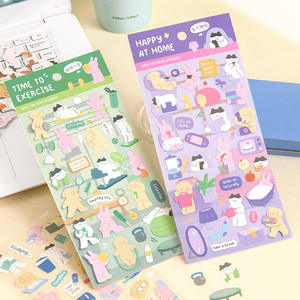 1 hoja por paquete, serie Join Me, <span class=keywords><strong>arte</strong></span> de pegatinas estilo coreano para diarios creativos, collage DIY - Product Image 1