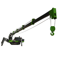 Harga Mesin Pengangkat Sistem Hidrolik Kontrol Jarak Jauh Nirkabel 3Ton 5Ton 8Ton Spider Crane All Terrain Crawler Crane