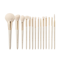 Ensemble de Pinceaux de Maquillage Synthétiques Professionnels sur Mesure Marque Privée en Gros 14 pièces pour le Visage et les Yeux