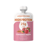 LIFEWORTH OEM Boisson Protéinée Hyperprotéinée 25g Protéines 6g Fibres 27 Vitamines et Minéraux 0g Sucre Optimisée pour Utilisateurs GLP-1