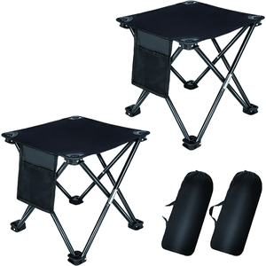 Chaise pliante d'extérieur moderne avec logo personnalisé, chaise de pêche portable en fer pour le camping, le pique-nique, la plage, la randonnée, le jardin - Product Image 1