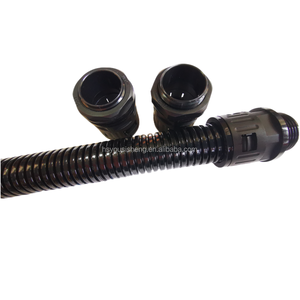 Tubo de nailon PE corrugado de doble pared, tubo de <span class=keywords><strong>alcantarilla</strong></span> de polietileno Flexible Industrial, telar de alambre dividido, servicio de procesamiento de corte personalizado - Product Image 2