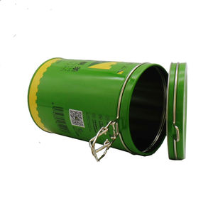 Boîte à thé hermétique de conception personnalisée boîte d'emballage de qualité alimentaire imprimée boîtes à thé rondes - Product Image 3