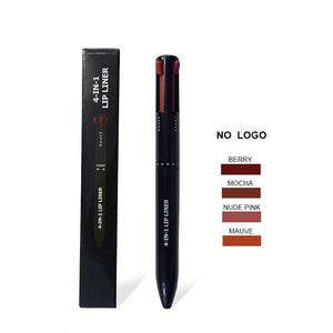 Lápiz Cosmético 4 en 1 con Logotipo Personalizado, Delineador de Labios de 4 Colores, Lápiz de Cejas de Alto Brillo, Lápiz de Maquillaje al por Mayor - Product Image 5
