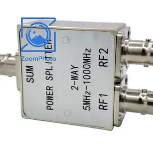 5MHz-1000MHz 와이드 밴드 RF 전력 분배기 1 ~ 2 낮은 삽입 손실 전력 분배기 (SMA BNC 암 N 형 커넥터 포함)