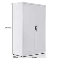 Meubles de bureau à domicile modernes de haute qualité deux portes en métal stockage de fichiers de documents armoire de remplissage armoire en acier avec serrure