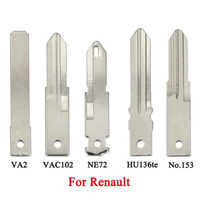 Clé de voiture télécommande avec logo pour Renault Clio Kangoo Master Modus Logan Twingo, 3 boutons, puce Pcf7946/pcf7947, 434Mhz