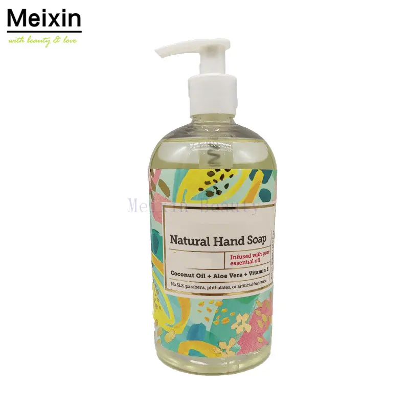 Meixin Hoge Kwaliteit Private Label 500Ml Vloeibare Hand Wassen Formule Schuim Hand Zeep