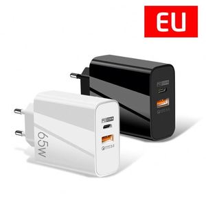 65W GaN Charger PD Mobile Tablet <b>Adapter</b> Charging Head A+C Dual Fast Charging Type-C Interface Fast Charging Head - Product Image 3