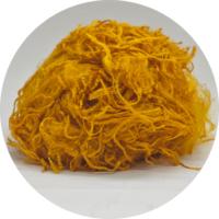 Fibre de polyimide 1.67dtex 51mm, teinture jaune en masse