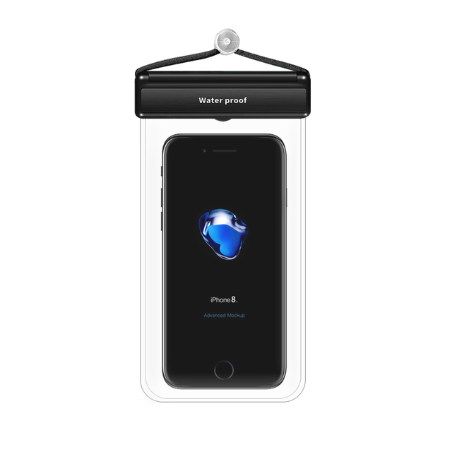 Wholesale Fully Transparent TPU Mobile Phone Bag ABS Material Touch Screen Waterproof Flip Design with Lighted Feature