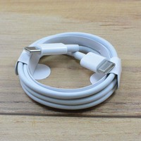Kabel Data Pengisian Cepat 3A Tipe C ke Tipe C PD 60W Berkualitas Tinggi dengan Kemasan Kotak Retail untuk Ponsel iPhone Android