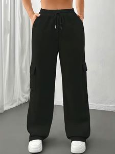 <span class=keywords><strong>Pantaloni</strong></span> da Jogging da <span class=keywords><strong>Donna</strong></span> in Grigio Mélange con Fodera in Pile - <span class=keywords><strong>Pantaloni</strong></span> Casual con Coulisse e Tasche, in Maglia di Poliestere - Product Image 3