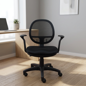 Chaise de bureau ergonomique pour personnel exécutif contemporain commercial siège en maille respirante soutien lombaire réglable en hauteur - Product Image 3