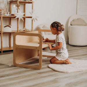 Table sensorielle, mobilier Montessori, chaise en bois pour enfants, salle d'activités - Product Image 2