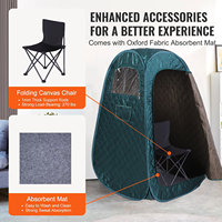 Sauna de Vapor Plegable Redonda para Uso en Interiores, para Adelgazar y Reducir el Sudor Corporal, Ideal para el Dormitorio